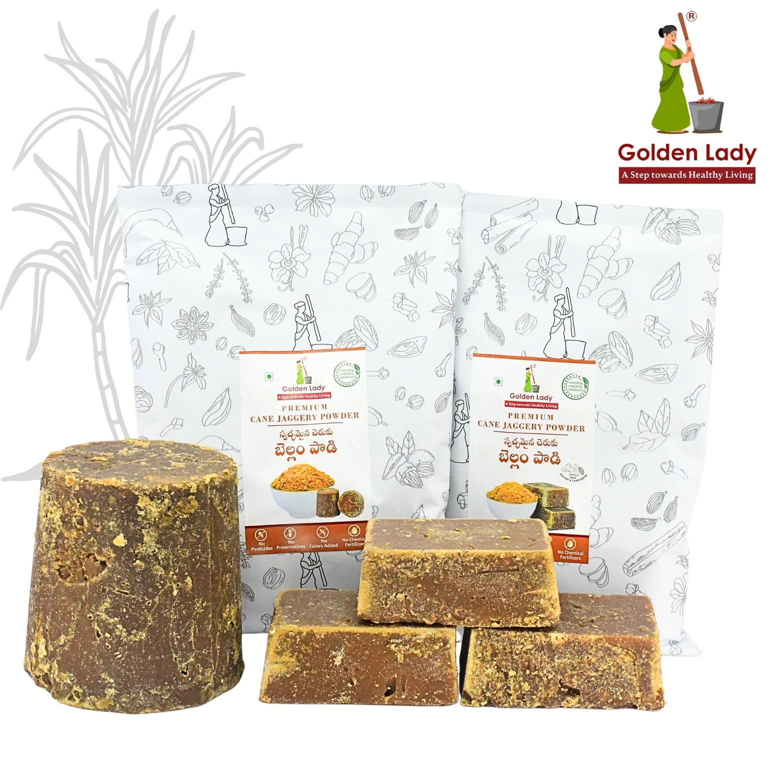 Jaggery (100% Natural) - Golden Lady