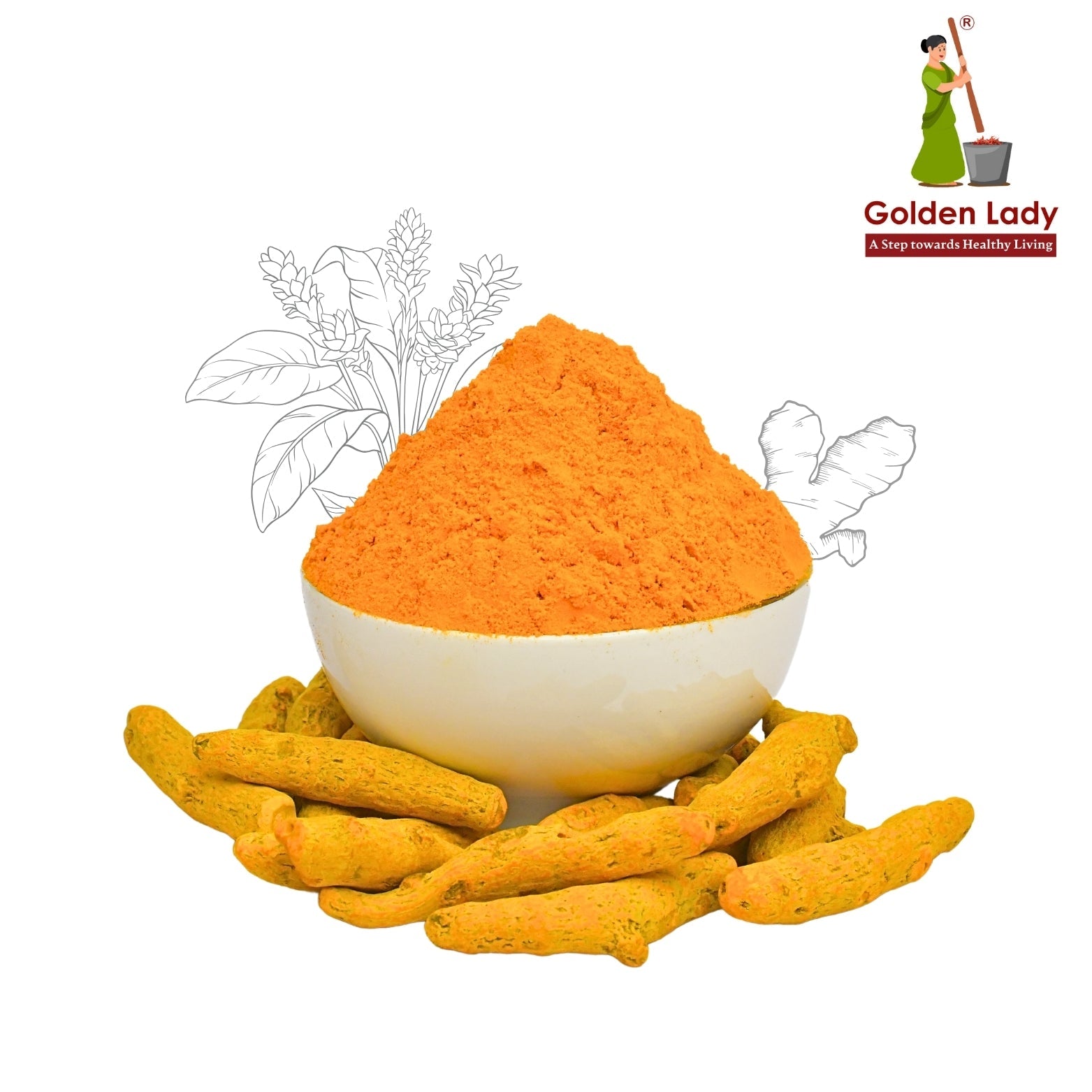 Turmeric Powder - Golden Lady