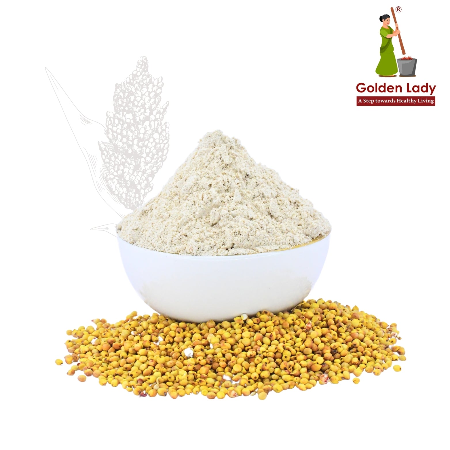 Yellow Jowar Flour - Golden Lady