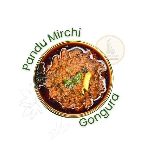 [FIN-PREM-PKL-PANDUGONGURA-200G-001] Pandu Mirchi Gongura Pickle | పండు మిర్చి గోంగూర పచ్చడి (200g)